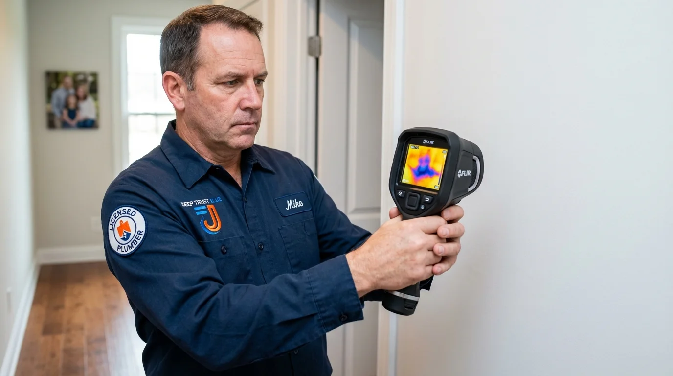 Thermal imaging leak detection by Johns Plumbing LLC in Colfax